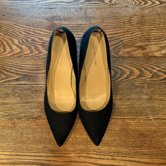 Tommy Hilfiger Black Suede Heels - Picture 3 of 6